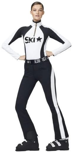 Goldbergh Davos Pully Longsleeve Women's -Winterkleding Winkel goldbergh davos pully longsleeve black white 3 1