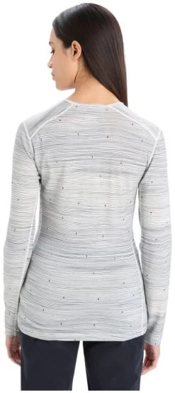 Icebreaker 200 Oasis Long Sleeve Crewe Ski Tracks Women's -Winterkleding Winkel icebreaker 200 oasis long sleeve crewe ski tracks women midnight navy snow carbon s midnight navy snow carbon 1