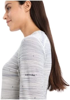 Icebreaker 200 Oasis Long Sleeve Crewe Ski Tracks Women's -Winterkleding Winkel icebreaker 200 oasis long sleeve crewe ski tracks women midnight navy snow carbon s midnight navy snow carbon 2