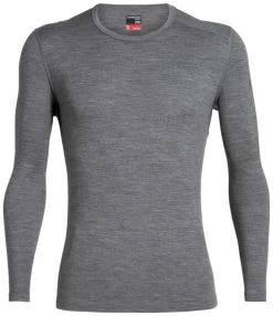 Icebreaker 260 Tech Long Sleeve Crewe Men -Winterkleding Winkel icebreaker 260 tech long sleeve crewe men gritstone heather 013 2