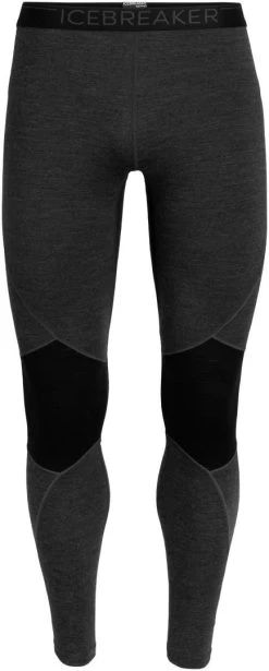 Icebreaker 260 Zone Leggings -Winterkleding Winkel icebreaker 260 zone leggings jet heather black 1