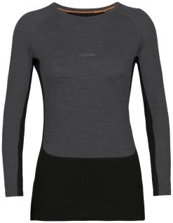 Icebreaker ZoneKnit 200 Long Sleeve Crewe Women's 13 Icebreaker ZoneKnit 200 Long Sleeve Crewe Women's -Winterkleding Winkel icebreaker zoneknit 200 long sleeve crewe women jet heather black s jet heather black 0 6
