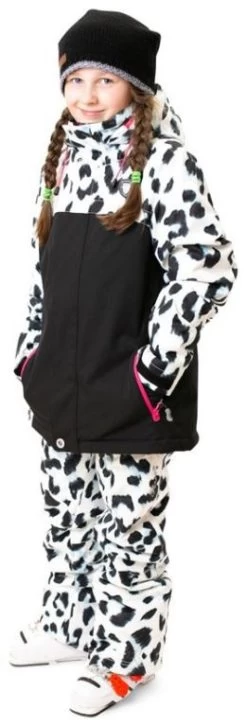 Rehall Maggy-R Snowjacket JR Girls 16 Rehall Maggy-R Snowjacket JR Girls -Winterkleding Winkel rehall maggy r snowjacket jr girls white leopard 128 white leopard 2